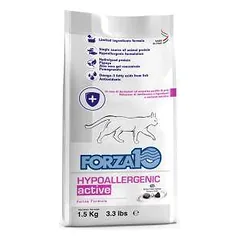 Forza10 Hypoallergenic Active sausas maistas katėms, padedantis kovoti su alergija ir maisto netoleravimu, 1,5 kg