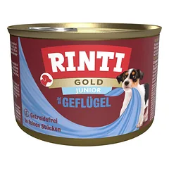 RINTI Gold Junior Poultry Mini paukštiena mažų veislių šuniukams 185 g