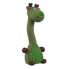 Dog Fantasy Latex Giraffe žaislas šuniui su pypsiuku, tinka šuniukams, 20 cm, įvairių spalvų — 4 nuotrauka