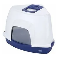Closed cat corner toilet Medio 38x56x40 cm blue