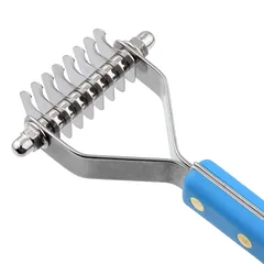 Groom Professional kailio grėbliai, stambūs - Kablinis kirpimo įrankis su plastikine rankena, 8 kabliai / tarpai, 5mm — 2 nuotrauka