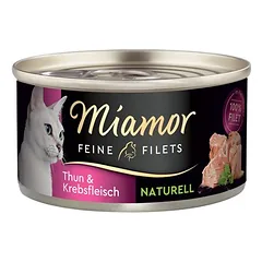 Miamor Feine Filets Naturelle, drėgnas maistas katėms 6 x 80 g