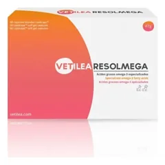 Virbac Virbac Vetilea Resolmega Omega 3 riebalų rūgštys šunims ir katėms judėjimui, kailiui ir odai, N60 parduotuvėje vetprekes.lt