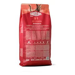CARNILOVE Active Beef&Venison Sterilised sausas pašaras katėms su jautiena ir elniena, 6 kg — 2 nuotrauka