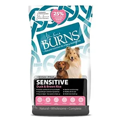 Burns Adult & Senior Sensitive su antiena ir rudaisiais ryžiais, sausas maistas šunims — 2 nuotrauka