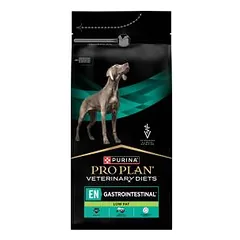 Purina Pro Plan Veterinary Diets EN Gastrointestinal Low fat Dietinis sausas pašaras suaugusiems šunims, skirtas virškinimo sistemos sveikatai bei lipidų apykaitai palaikyti esant hiperlipidemijai, 1,3 kg