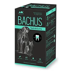 Bachus Teeth & Gums papildai šunų ir kačių dantims ir dantenoms, 60 tabl.