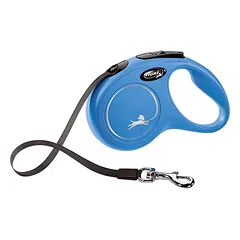 Flexi New Classic S (tape) 5 m, blue - dog leash parduotuvėje ramiosblusos.lt