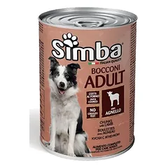 Simba Adult lamb visavertis konservuotas pašaras suaugusiems šunims su ėriena 6x415g
