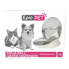 Plaček Cat Epic Pet Aqua Ball Water Dispenser automatinis girdintuvas katėms ir mažiems šunims, 2.8 l, 30 cm — 4 nuotrauka