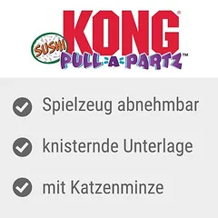 KONG Pull-A-Partz žaislas katėms Sushi, 1 vnt. — 4 nuotrauka
