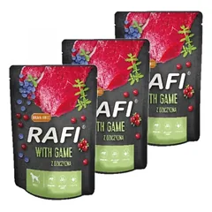 RAFI elniena šunims - paketėlis 3x300g (juoda pakuotė)