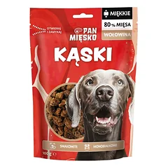 PAN MIŠKO Gabaliukai Jautiena skanėstas šuniui 100 g