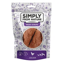 SIMPLY FROM NATURE Meat Strips Mėsos juostelės su vištiena šunims 80 g