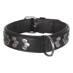 TRIXIE Active antkaklis su met. apdaila, oda L-XL 55-65cm/40mm, juodas