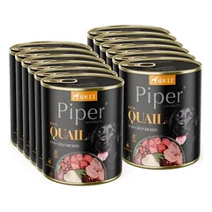 DOLINA NOTECI Piper šunims su putpele ir spanguolėmis 12x800g
