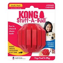 KONG Stuff-A-Ball Small žaislas dantų valymui, natūralios gumos