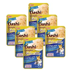 INABA Dashi Delights Delikatesiniai dribsniai Vištienos su tunu receptas 6x40g