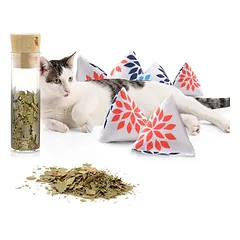 Canadian Cat Company Schmusekissen 6er-Set Katzenminze Pyramide XL
