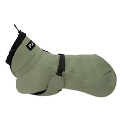 PAIKKA Hunde Winter-Jacke reflektierend "Visibility" Wool green
