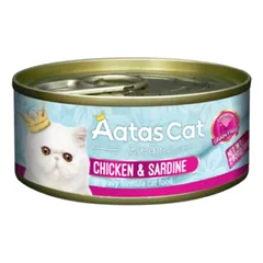 Aatas Cat Creamy konservas katėms Chicken&Sardine 80 g parduotuvėje alphazoo.lt