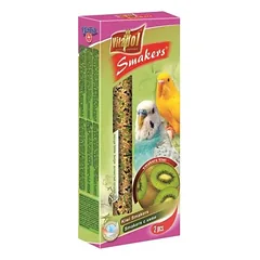 Vitapol Standard Smakers Kiwi For Budgie papildomi skanėstų lazdelės banguotiesiems papūgėlėms su kiviu, 2 vnt., 90 g