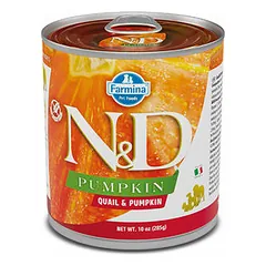 Farmina N&D Dog Pumpkin All Breeds su putpelėmis ir moliūgu, drėgnas maistas šunims 285 g