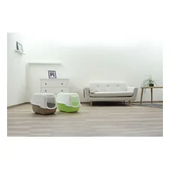 Uždaras kačių tualetas Kerbl Minka, 57 x 39 x 41 cm, rudas — 2 nuotrauka