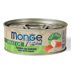Monge tuno gabaliukai su surimi želė suaugusiems katėms, 80 g parduotuvėje Petz.lt