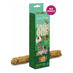 Mealberry Little One "Green valley" visiškai valgoma begrūdė lazdelė smulkiems žinduoliams su žolelėmis ir gėlėmis — 2 nuotrauka