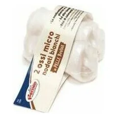 Knotted heat-shrink dog bone white XXS 5cm 2 pcs photo
