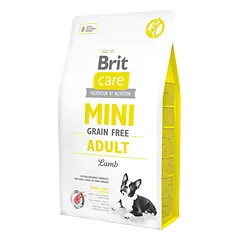 Brit Care Mini Adult Lamb Grain Free begrūdis sausas ėdalas mažų veislių suaugusiems šunims su ėriena, 2 kg