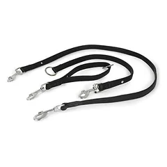 Das Lederband Universal Hundeleine Granada schwarz