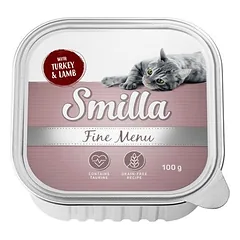 Smilla Fine Menu dubenėliai drėgnas maistas katėms 8 x 100 g — 5 nuotrauka