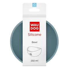 WAUDOG Silicone dubenėlis šuniui, 250 ml, pilkas — 4 nuotrauka