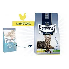 Happy Cat visavertis pašaras suaugusioms katėms su paukštiena Culinary LandGeflugel, 300 g