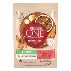 Purina ONE Mini Active Rind & Karotten, 80 - 99 g — 2 nuotrauka
