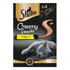SHEBA Creamy Snacks skanėstai katėms su vištiena 4x12g