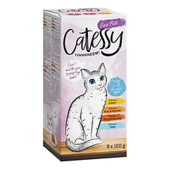 Catessy mišrus rinkinys, lėkštelės, drėgnas maistas katėms 64 x 100 g — 2 nuotrauka