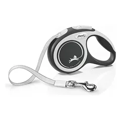 Flexi New Comfort juostinis pavadėlis, Juoda / XS -3m iki 12 kg — 2 nuotrauka