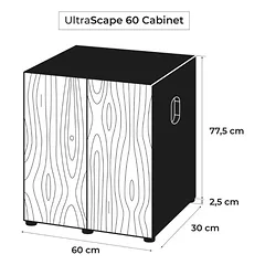 Aquael UltraScape 60 Forest Set spintelė, 60x30x80 cm — 5 nuotrauka
