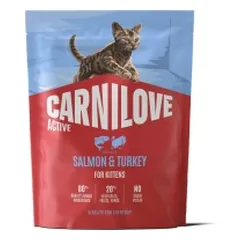 Carnilove Salmon&Turkey Kitten sausas pašaras kačiukams, 400 g