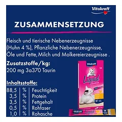 Vitakraft Cat Liquid-Snack mit Hähnchen + Taurin