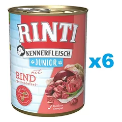 RINTI Kennerfleish Junior Beef 6x400 g su jautiena šuniukams