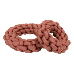 D&D Hundespielzeug Ben geflochtener Ring rosa