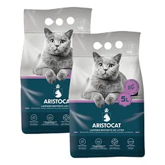 ARISTOCAT Bentonite Plus levandų bentonito kraikas 10 l (2 x 5 l)