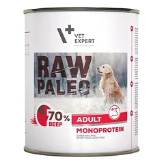 VETEXPERT RAW PALEO Adult beef 800 g šlapias maistas jautiena
