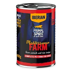 PRIMAL SPIRIT Iberian Mediterranean Farm šlapias šunų maistas 400 g nuotrauka