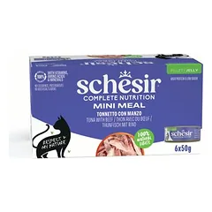 Schesir Complete Nutrition filė drebučiuose 6 x 50 g skardinėse, drėgnas maistas katėms — 5 nuotrauka