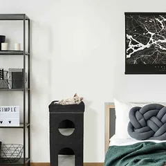 Katės namelis Relaxdays 10045060.0, 3 aukštų, 2 olos, 40 × 76 × 40 cm — 5 nuotrauka